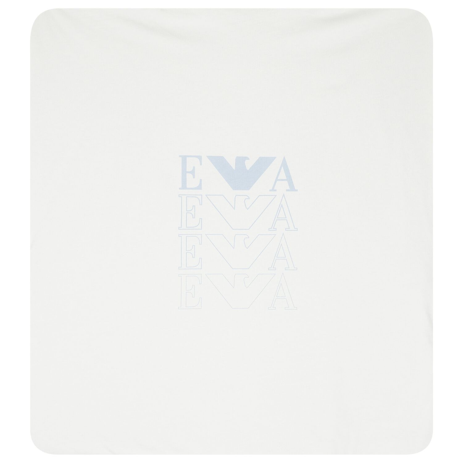 Baby Boys Ivory & Blue Logo Baby Blanket, 2, hi-res image number null