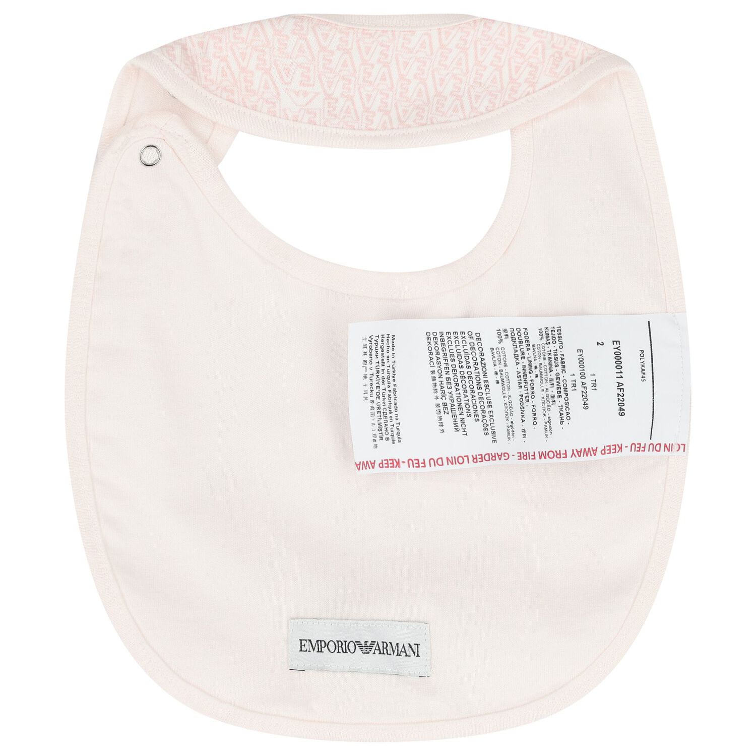 طقم ملابس نوم للبنات الصغيرات باللون الوردي مع شعار العلامة التجارية, 4, hi-res