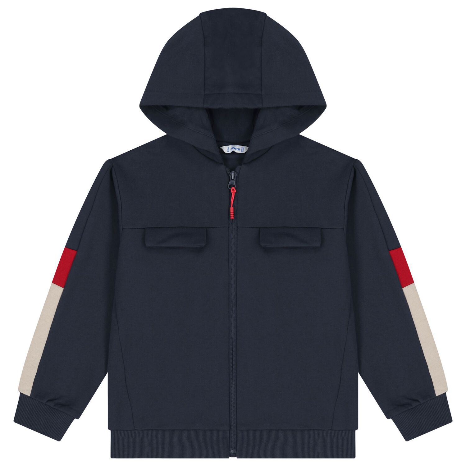 طقم بدله رياضيه للاولاد باللون الازرق والابيض ( 3 قطع )  , 1, hi-res