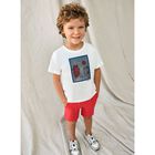 Boys Red Logo Shorts, 1, hi-res