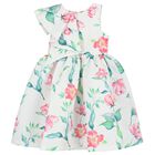 فستان بنات بالزهور باللون الأبيض, 1, hi-res