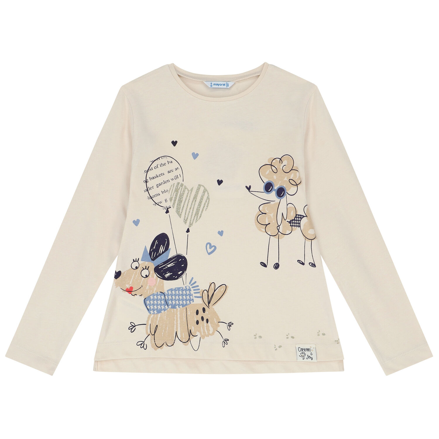 Girls Ivory, Beige & Navy Blue Leggings Set, 2, hi-res image number null