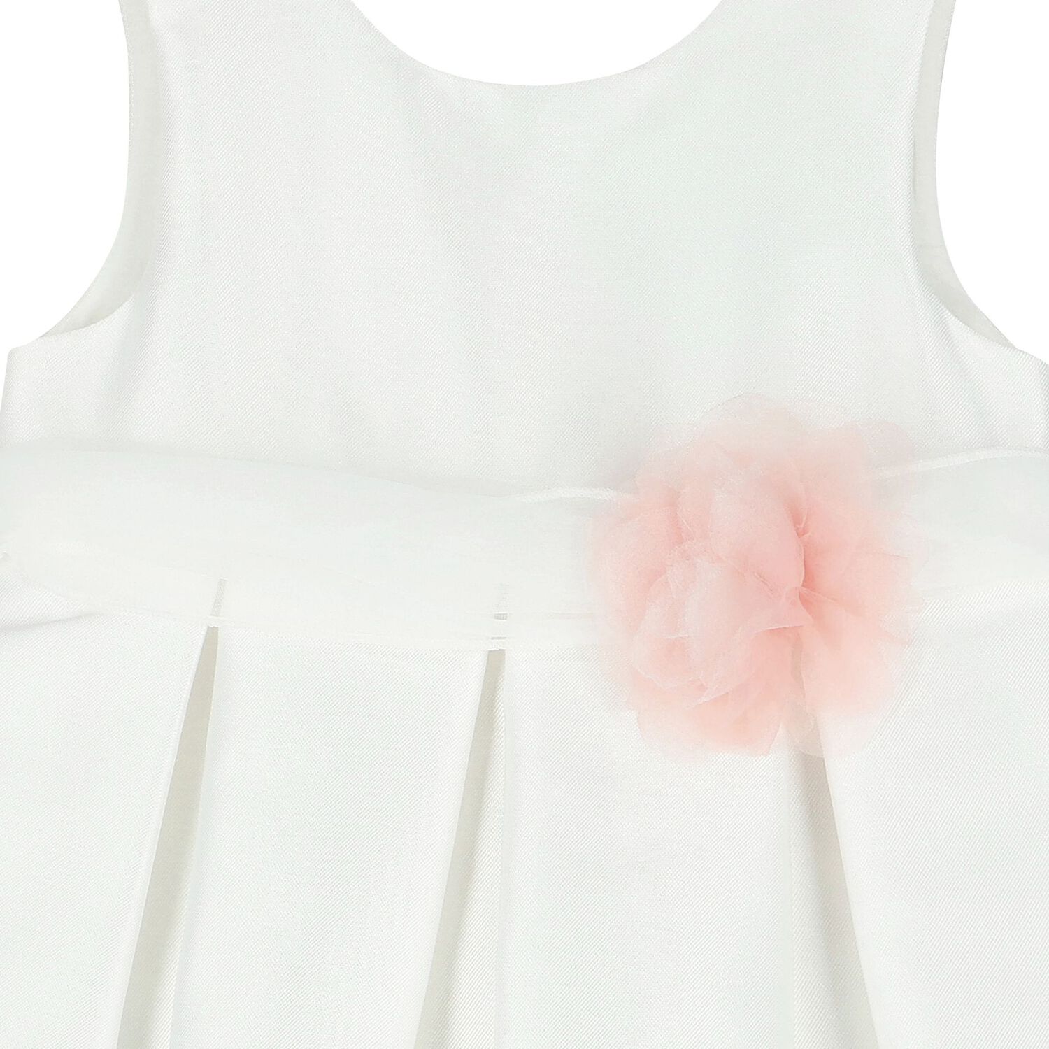 فستان بنات ساتان باللون الأبيض, 1, hi-res image number null