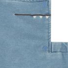 Baby Boys Blue Denim Crocodile Romper Set, 1, hi-res