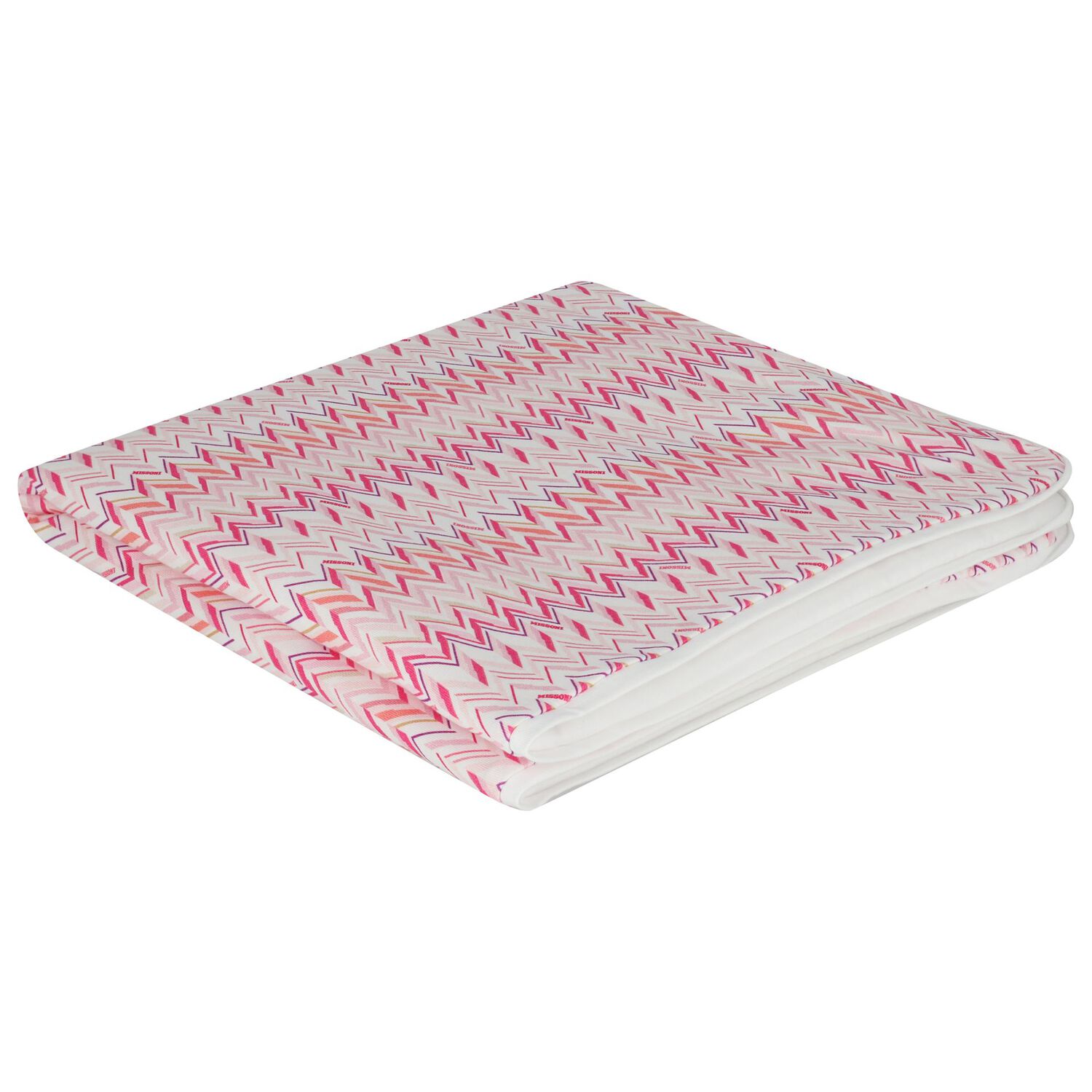 Baby Girls Pink Zigzag Blanket, 1, hi-res