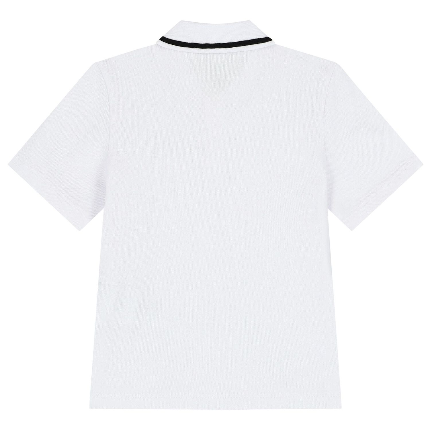 Boys White Logo Polo Shirt, 2, hi-res