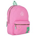 Girls Pink Logo Varsity Backpack ( 44cm ), 1, hi-res
