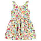 Girls Multi-Coloured Satin Dress, 1, hi-res