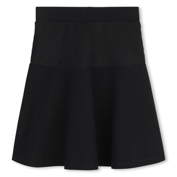 Girls Black Logo Skirt