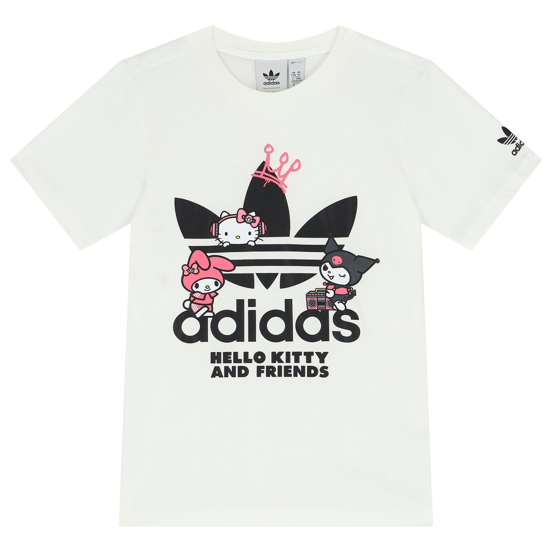 Girls white adidas t shirt online