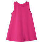 Girls Pink & White Striped Dress, 2, hi-res