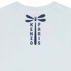 Girls Blue Dragon Fly Logo T-Shirt, 1, hi-res