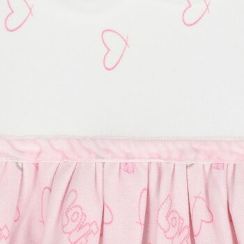 Baby White & Pink Heart Dress
