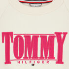 سويت شيرت بالشعار باللون العاجي للبنات, 1, hi-res