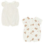 رومبير بنات بطبعة تيدي بالون العاجي (قطعتين), 1, hi-res