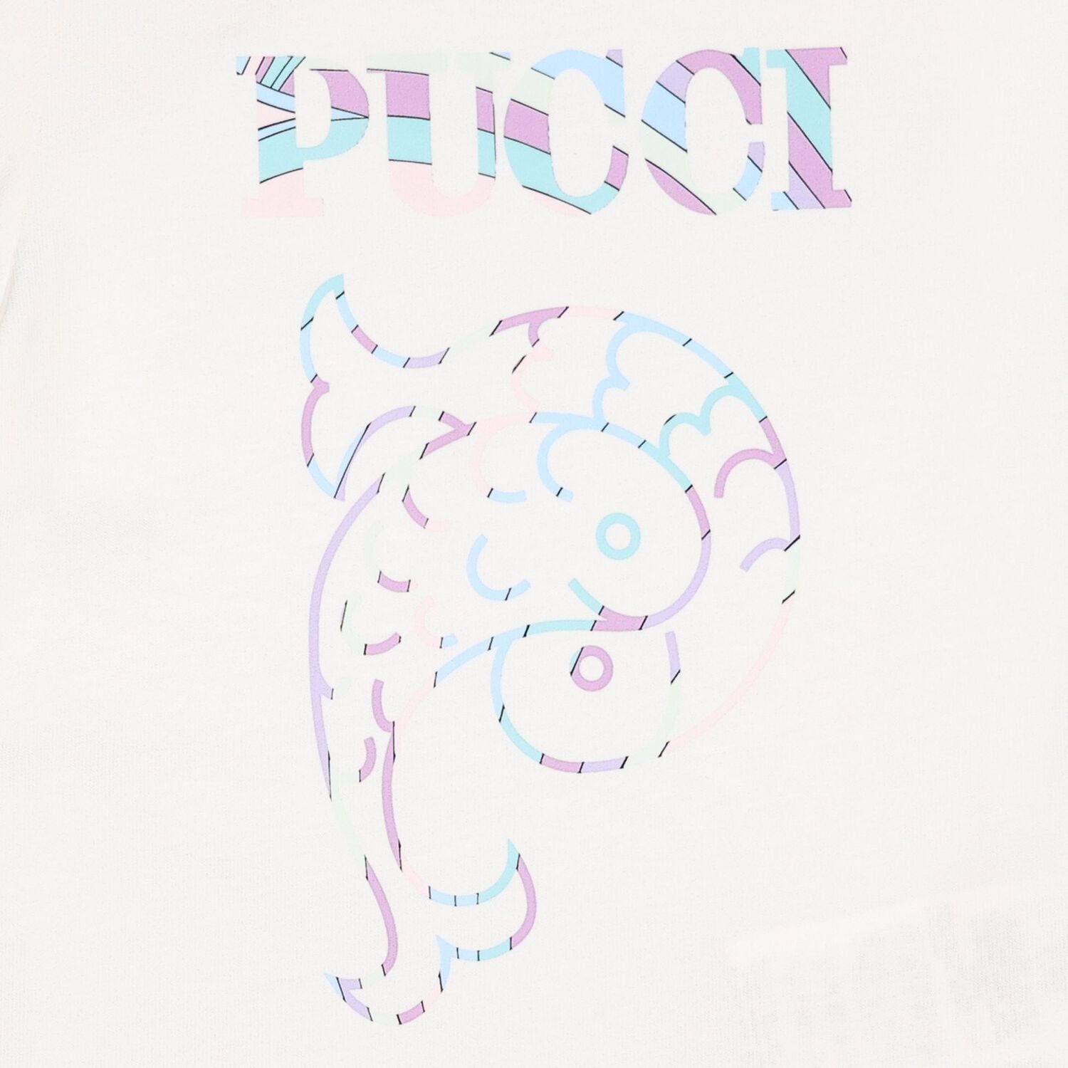 Younger Girls White Logo T-Shirt, 1, hi-res