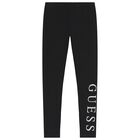 ليجينز بنات بالشعار باللون الاسود , 1, hi-res