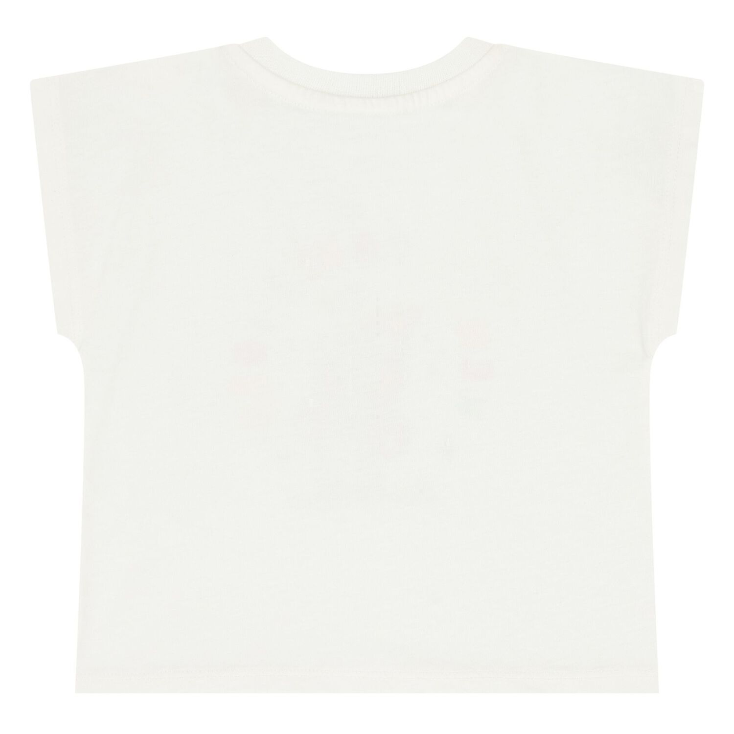 طقم أطفال شورت وقميص بشعار النمر باللون الأبيض والعاجي للأولاد, 1, hi-res