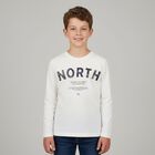 Boys Ivory Long Sleeve Top, 1, hi-res