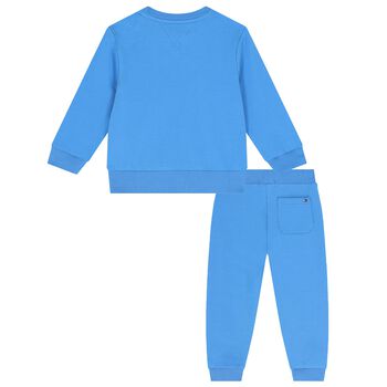 Baby Boys Blue Logo Tracksuit