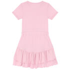 Girls Pink Logo Dress, 1, hi-res