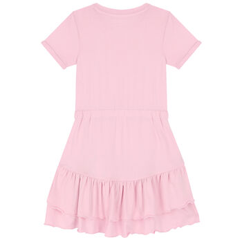 Girls Pink Logo Dress