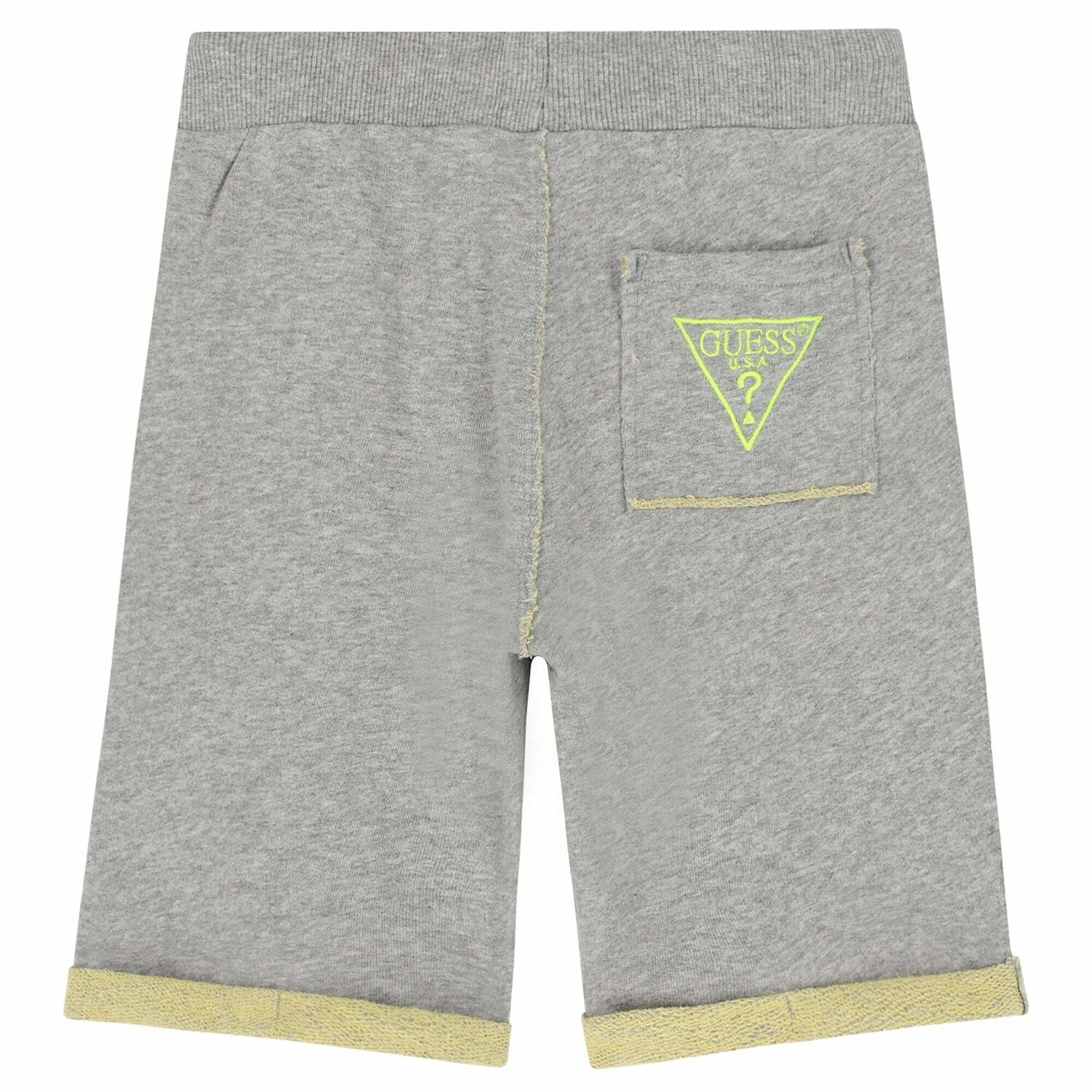 Boys Grey Logo Shorts, 2, hi-res