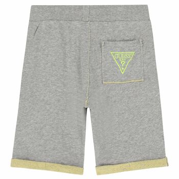 Boys Grey Logo Shorts