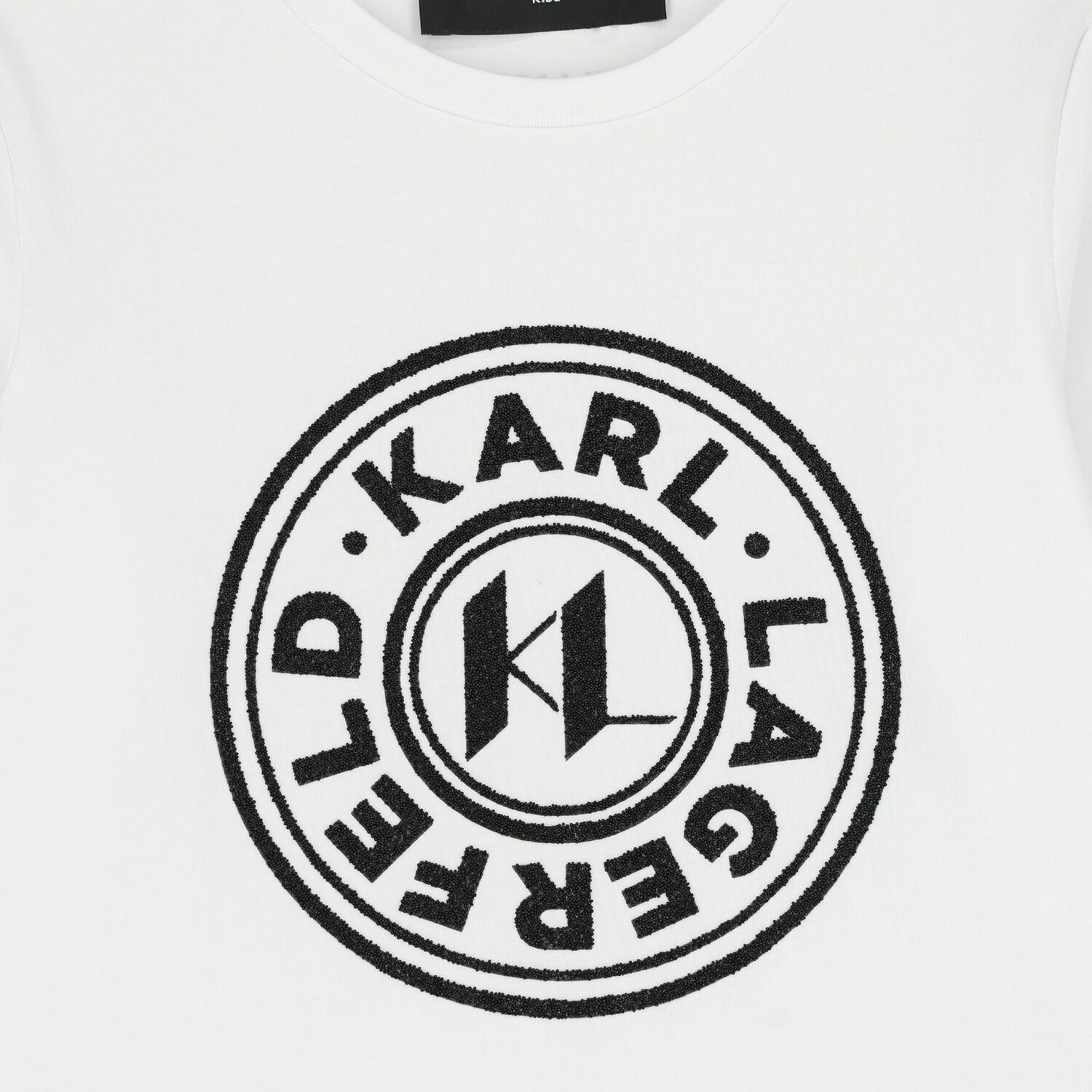 Girls White Logo Long Sleeve Top, 2, hi-res