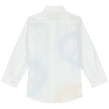 Boys White Logo Shirt