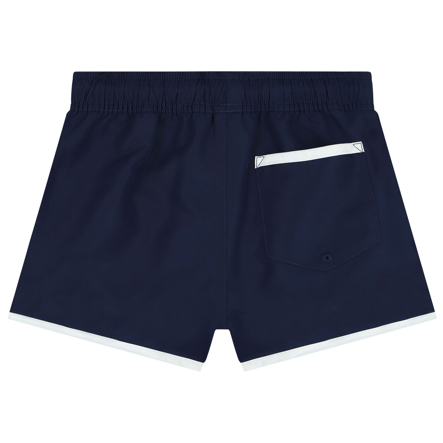 Boys Navy Blue Polo Bear Swim Shorts, 1, hi-res image number null