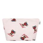 Baby Girls Pink & White Teddy Bear Logo Bodysuit Set, 1, hi-res