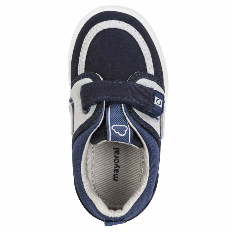 Younger Boys Blue Canvas Trainers, 1, hi-res image number null