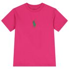 Girls Pink Logo T-Shirt, 1, hi-res
