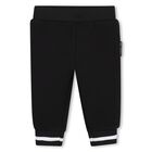 Younger Boys Green & Black Ikonik Karl Tracksuit Set, 1, hi-res