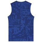 Boys Blue Logo Top, 1, hi-res