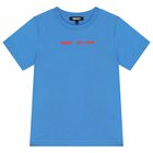 Boys Blue Logo T-Shirt, 1, hi-res