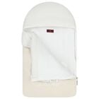 Beige & White Logo Baby Nest, 1, hi-res