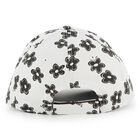 Girls White Flower Cap, 1, hi-res