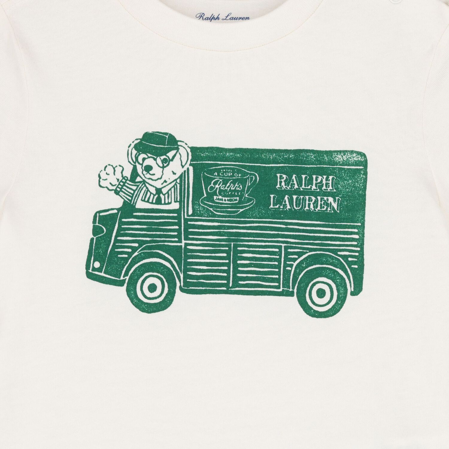 تي شيرت بولو دب عاجي للأولاد الصغار, 1, hi-res image number null