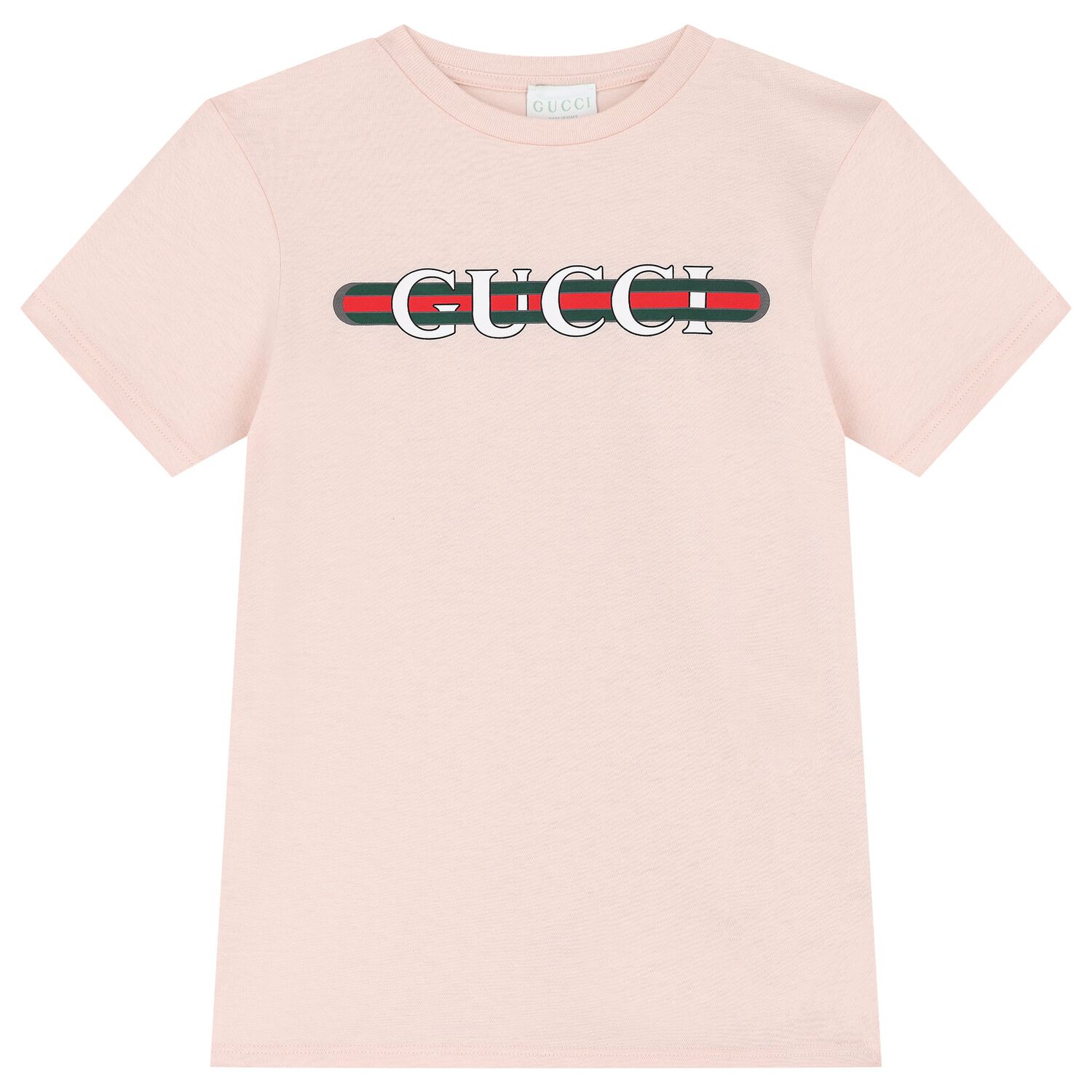 Girls Pink Cotton Logo T-Shirt, 3, hi-res image number null