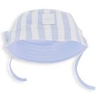 Baby Boys Blue & White Striped Logo Hat, 1, hi-res