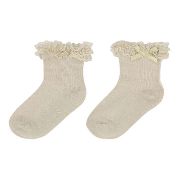 Baby Girls Gold Socks