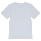 Boys Mini Me Blue Logo T-Shirt, 1, hi-res