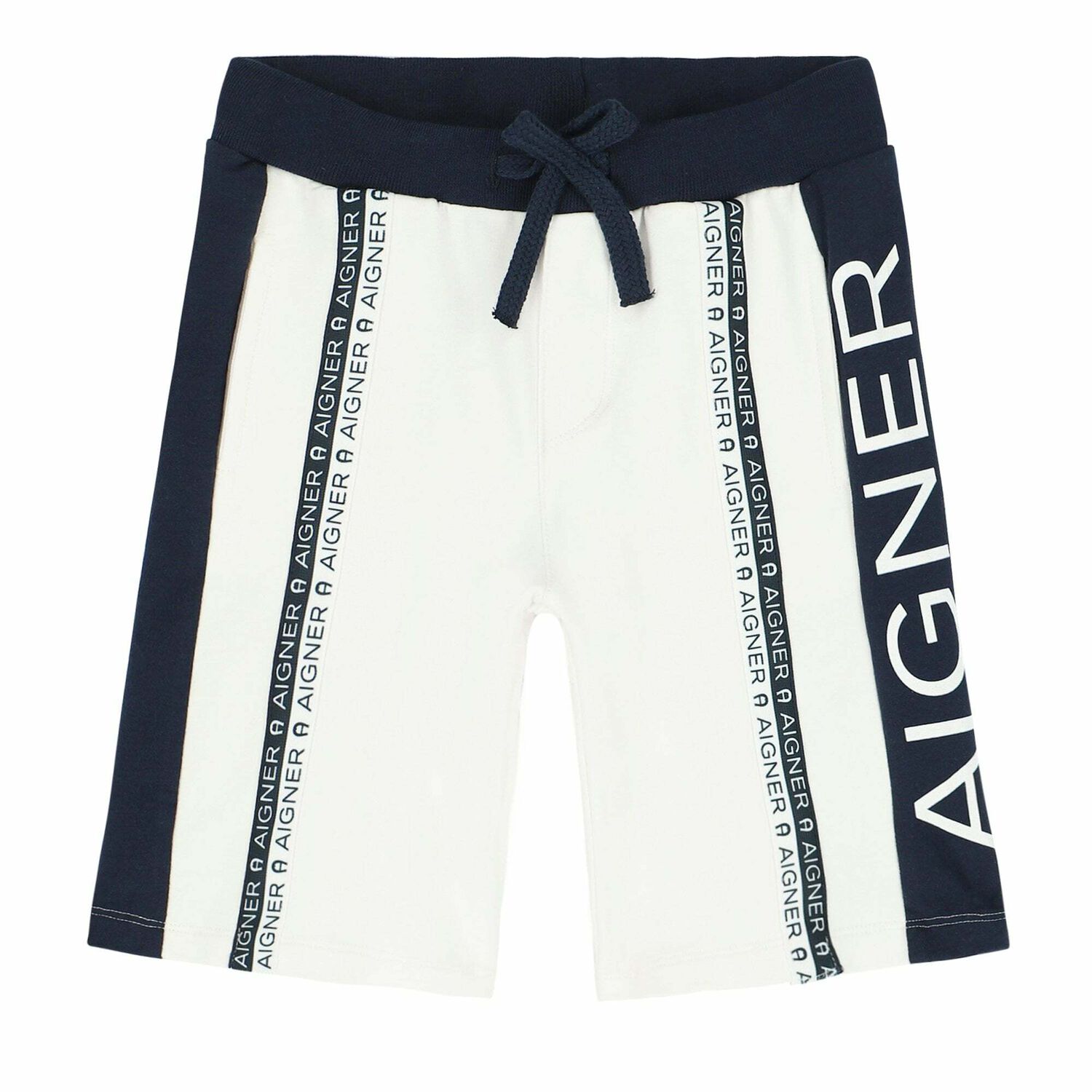 Boys White Logo Shorts, 1, hi-res image number null