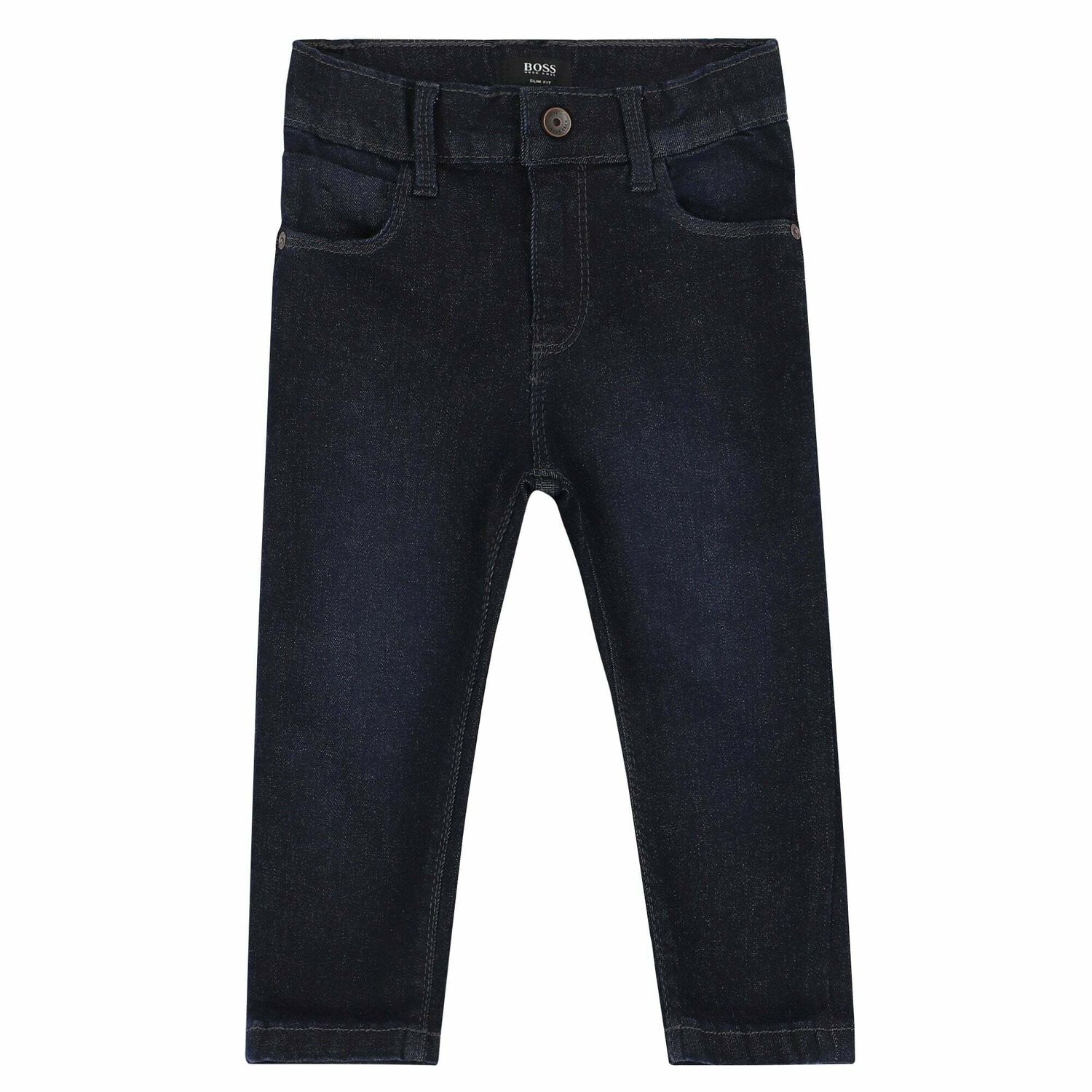 Younger Boys Navy Denim Jeans, 1, hi-res image number null