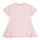 Younger Girls Pink Logo Dress, 1, hi-res