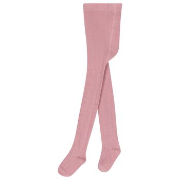 Baby Girls Pink Knitted Tights