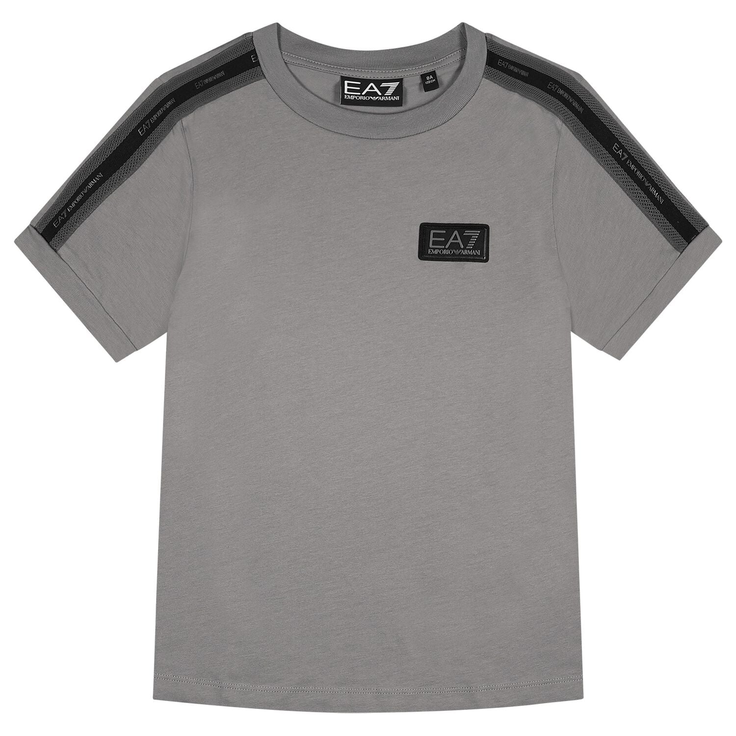 Boys Grey & Black Logo T-Shirt, 2, hi-res