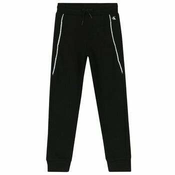 Boys Black Logo Joggers